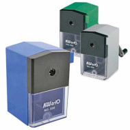 Точилка механическая KW-trio, металлический механизм, пластиковый корпус, ассорти (синяя, зеленая, серая), -305A (арт. 225142)