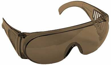 Очки STAYER "STANDARD" защитные, поликарбонатная монолинза с боковой вентиляцией, коричневые (арт. 11046)
