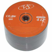 Диски CD-RW VS, 700 Mb, 4-12x, 50 шт., Bulk, VSCDRWB5001 (арт. 511538)