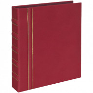 Альбом для монет OfficeSpace "Optima-Standard" 230*270 на кольцах, бордовый, 10л., иск. кожа (арт. 227312)