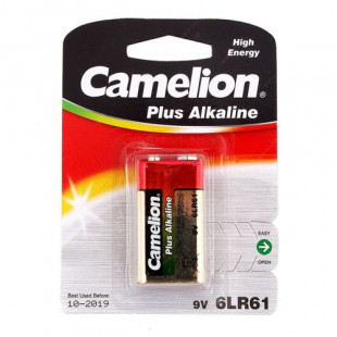 Батарейка Camelion Plus Alkaline 6Lr61 Bl1 (арт. 112577) купить в интернет-магазине ТОО Снабжающая компания от 2 107 T, а также и другие 6F22 батарейки (крона) на сайте dulat.kz оптом и в розницу