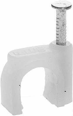 Скоба-держатель для круглого кабеля, с оцинкованным гвоздем, 8 мм, 100 шт, STAYER (арт. 4510-08)