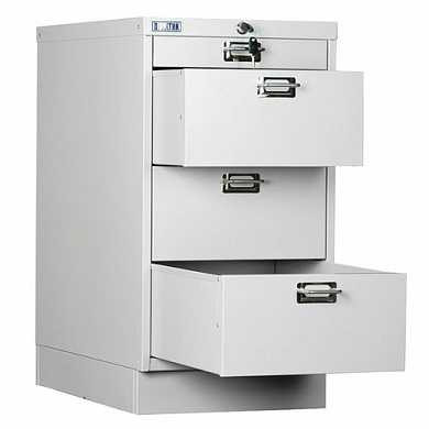 Шкаф металлический для документов ПРАКТИК "MDC-A3/650/4", 4 ящика, 650х347х546 мм, собранный (арт. 290725)