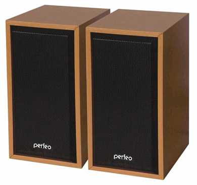 Колонки Perfeo "Cabinet" 2.0, 2х3W RMS, дерево, бук, USB, PF-84-WD (арт. 583446)
