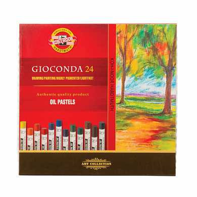 Пастель масляная художественная KOH-I-NOOR "Gioconda", 24 цвета, круглое сечение, 8354024001KS (арт. 181055)