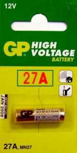 Батарейка Gp 27A 12V Bl1 (арт. 1440)