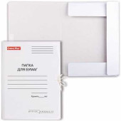 Папка для бумаг с завязками картонная мелованная ОФИСМАГ, гарантированная плотность 320 г/м2, до 200 листов, 124568 (арт. 124568)
