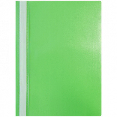 Папка-скоросшиватель пластик. OfficeSpace, А4, 120мкм, зеленая с прозр. верхом (арт. Fms16-3_11691)