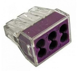 Строительно-монтажная клемма СМК 773-326 фиолетовая IEK (арт. 516031)