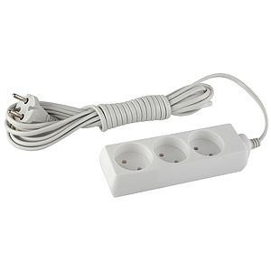 ЭРА удлинитель ШВВП 2x0.75 3 роз. 3м 6A (корпус ABS-пластик) UX-3-3m 5169 (арт. 450340) купить в интернет-магазине ТОО Снабжающая компания от 1 617 T, а также и другие Сетевые удлинители на сайте dulat.kz оптом и в розницу