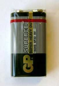 Батарейка Gp 1604S /6F22 (арт. 215) купить в интернет-магазине ТОО Снабжающая компания от 1 001 T, а также и другие 6F22 батарейки (крона) на сайте dulat.kz оптом и в розницу