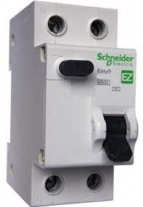 Schneider Easy 9 Диф. Автомат Ад 1P+N 25А/30Ma Хар-Ка C, Узо Типа Ac, Электрон. 4,5Ка Ez9D34625 (арт. 499027)