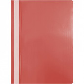 Папка-скоросшиватель пластик. OfficeSpace, А4, 120мкм, красная с прозр. верхом (арт. Fms16-4_11690)