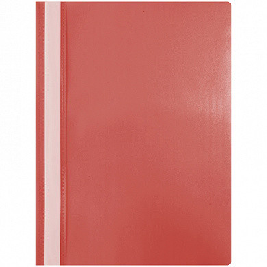 Папка-скоросшиватель пластик. OfficeSpace, А4, 120мкм, красная с прозр. верхом (арт. Fms16-4_11690)