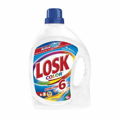 Средство для стирки жидкое автомат 2,19 л, LOSK (Лоск) "Color Gel", концентрат (арт. 601885) купить в интернет-магазине ТОО Снабжающая компания от 11 956 T, а также и другие Стиральные порошки на сайте dulat.kz оптом и в розницу