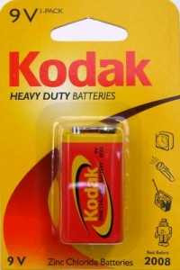 Батарейка Kodak /6F22 Bl1 (арт. 4689) купить в интернет-магазине ТОО Снабжающая компания от 784 T, а также и другие 6F22 батарейки (крона) на сайте dulat.kz оптом и в розницу