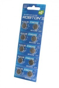 Э/п Robiton STANDARD R-AG13-0-BL10 AG13 (0% Hg) BL10 (арт. 626110)