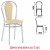 Стулья для столовых, кафе, дома "Florino", комплект 2 шт., хромированный каркас, кожзам бежевый (арт. 531045) купить в интернет-магазине ТОО Снабжающая компания от 61 446 T, а также и другие Стулья и табуреты для столовых, баров и кафе на сайте dulat.kz оптом и в розницу