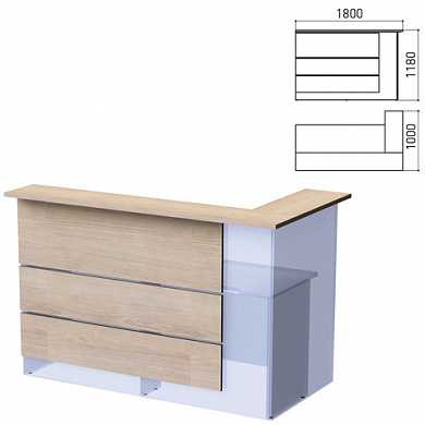 Крышки и панели модуля ресепшн "Профит", 1800х1000х1180 мм, ясень альтера, 402718-111 (арт. 641063) купить в интернет-магазине ТОО Снабжающая компания от 121 471 T, а также и другие Мебель для ресепшен на сайте dulat.kz оптом и в розницу