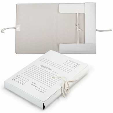 Папка для бумаг с завязками картонная, 40 мм, гарантированная плотность 380 г/м2, 4 завязки, до 350 листов, 122035 (арт. 122035)