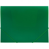 Папка на резинке OfficeSpace А4, 500мкм, зеленая (арт. FE3_327)