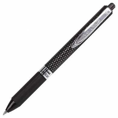 Ручка гелевая автоматическая PENTEL "Oh Gel", узел 0,7 мм, линия 0,35 мм, резиновый упор, черная, K497-AN (арт. 142673)