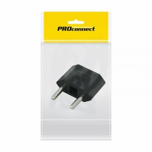 Сетевой переходник плоский "Тефаль" черный PROCONNECT (ПАКЕТ БОБ) 1 шт, 11-1042-9 (арт. 611420) купить в интернет-магазине ТОО Снабжающая компания от 294 T, а также и другие Сетевые переходники, тройники, адаптеры на сайте dulat.kz оптом и в розницу