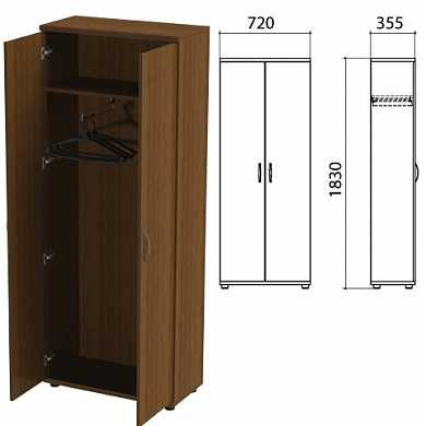 Шкаф для одежды "Эко", 720х355х1830 мм, орех, 400742-19 (арт. 640268)