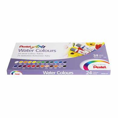 Краски акварельные художественные PENTEL "Water Colours", 24 цвета, туба 5 мл, картонная упаковка, WFRS-24 (арт. 191306) купить в интернет-магазине ТОО Снабжающая компания от 15 974 T, а также и другие Краски художественные на сайте dulat.kz оптом и в розницу