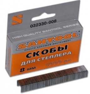 Скобы Santool тип 53, для мебельного степлера, 8х0.75мм, 32330-008 (арт. 604022) купить в интернет-магазине ТОО Снабжающая компания от 637 T, а также и другие Скобы для мебельных степлеров на сайте dulat.kz оптом и в розницу