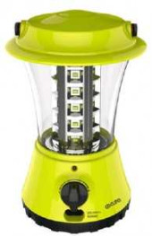 Фонарь кемпинговый ФАЗА Accu F5-L36-gn (аккумулятор 4V 1.6Ah) 36 LED, зеленый, пластик, диммер, ручка (арт. 553131)