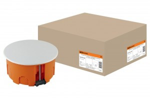 TDM коробка распред.80х40мм СУ для полых стен, пласт.лапки, крышка, IP20 (175) SQ1403-1025 (арт. 559111)