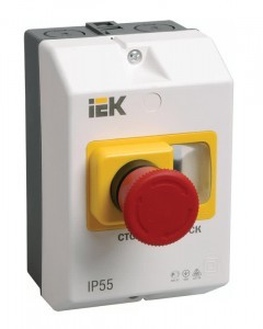 Защитная оболочка с кнопкой "Стоп" IP54 IEK (арт. 513754) купить в интернет-магазине ТОО Снабжающая компания от 16 856 T, а также и другие Защита двигателей на сайте dulat.kz оптом и в розницу