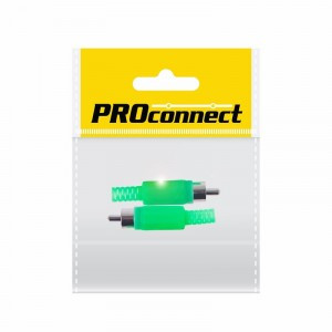 Штекер RCA "Зеленый" PROCONNECT Индивидуальная упаковка 2шт,14-0406-8 (арт. 656963)