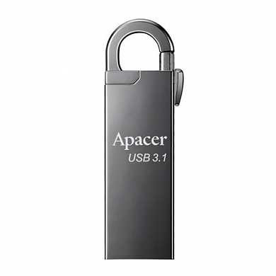 Флэш-диск 32 Gb APACER AH15A, USB 3.1, металлический корпус, серебристый, AP32GAH15AA-1 (арт. 512697)