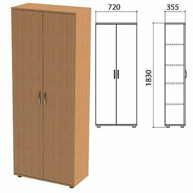 Шкаф закрытый "Эко", 720х355х1830 мм, 2 двери, 4 полки, бук бавария, 400741-55 (арт. 640267) купить в интернет-магазине ТОО Снабжающая компания от 90 258 T, а также и другие Набор мебели "Эко" на сайте dulat.kz оптом и в розницу