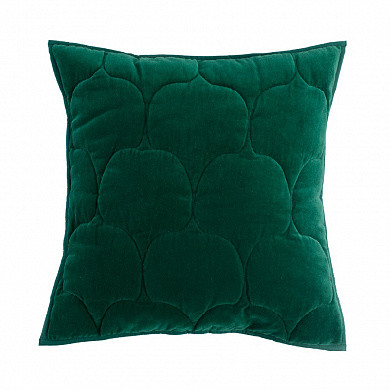 Чехол на подушку бархатный "Хвойное утро" Цвет зеленый (арт. TK18-QC0007)