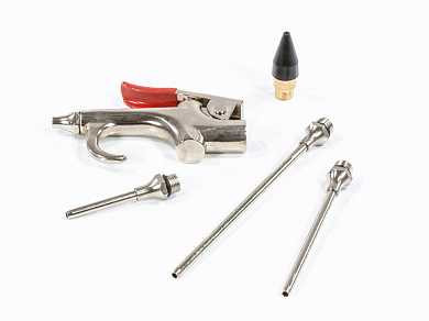 Набор продувочный пистолет, пневмат. в комплекте с насадками, 4 шт. MATRIX (арт. 57338)