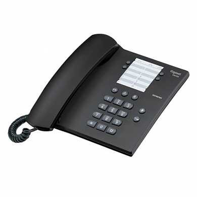 Телефон GIGASET DA 100, память на 14 номеров, повтор номера, тональный/импульсный набор, цвет антрацитовый, DA 100 RUS (арт. 260441)