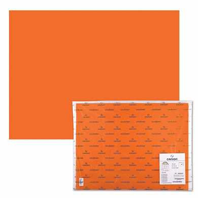 Бумага (картон) CANSON "Iris Vivaldi", А2+, 500х650 мм, 240 г/м2, 2-сторонняя, светло-оранжевая, 08 (арт. 124413)