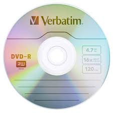 Диски DVD+R 4,7 Гб VERBATIM
