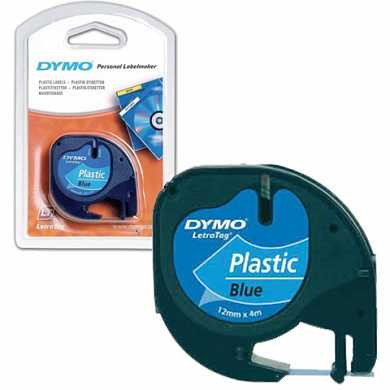 Картридж для принтеров этикеток DYMO LetraTag, 12 мм х 4 м, лента пластиковая, синяя, S0721650 (арт. 362124)