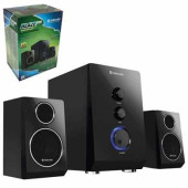 Колонки компьютерные DEFENDER Blaze S12, 2.1, 12 Вт, Bluetooth, FM-тюнер, пластик/дерево, черные, 65074 (арт. 511738)