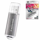Флэш-диск 32 GB SILICON POWER Ultima II-I Series USB 2.0, серебристый, SP32GBUF2M01V1S (арт. 511408)