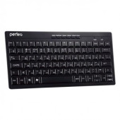 Клавиатура беспроводная мультимедийная Perfeo COMPACT USB, чёрная (PF-8006) (арт. 602008)
