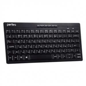 Клавиатура беспроводная мультимедийная Perfeo COMPACT USB, чёрная (PF-8006) (арт. 602008) купить в интернет-магазине ТОО Снабжающая компания от 9 604 T, а также и другие Клавиатуры на сайте dulat.kz оптом и в розницу
