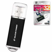 Флэш-диск 32 GB SILICON POWER Ultima II-I Series USB 2.0, черный, SP32GBUF2M01V1K (арт. 511404)