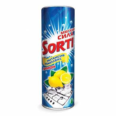 Чистящее средство 400 г, SORTI (Сорти) "Лимон", порошок, 140-6 (арт. 601647) купить в интернет-магазине ТОО Снабжающая компания от 588 T, а также и другие Чистящие средства универсальные на сайте dulat.kz оптом и в розницу