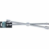 Ключ-крест баллонный, складной 17,19,21mm и 1/2", 406мм, хромир. GROSS (арт. 14250)