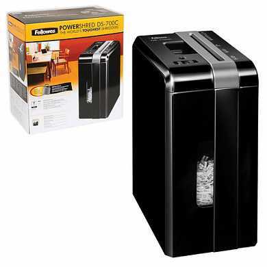 Уничтожитель (шредер) FELLOWES DS-700С, на 1 человека, 3 уровень секретности, 4x46 мм, 7 листов, FS-3403201 (арт. 530376) купить в интернет-магазине ТОО Снабжающая компания от 145 383 T, а также и другие Уничтожители документов (шредеры) и аксессуары на сайте dulat.kz оптом и в розницу